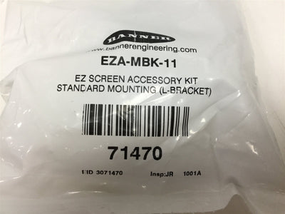 New Banner EZA-MBK-11 EZ Screen Accessory Kit L-Bracket Mounting W/ 71449 & 72929