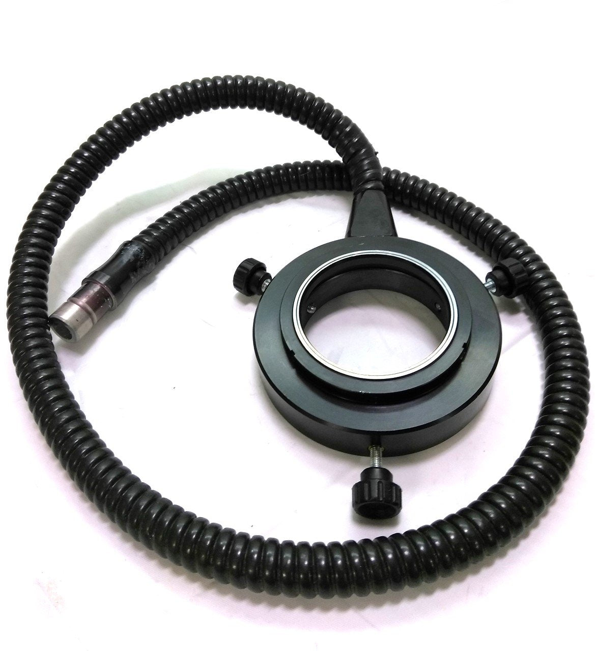 Used Fiber Optic Ring Light, 53mm Ring ID, 9mm Fiber Bundle, 15mm In, 33" Length