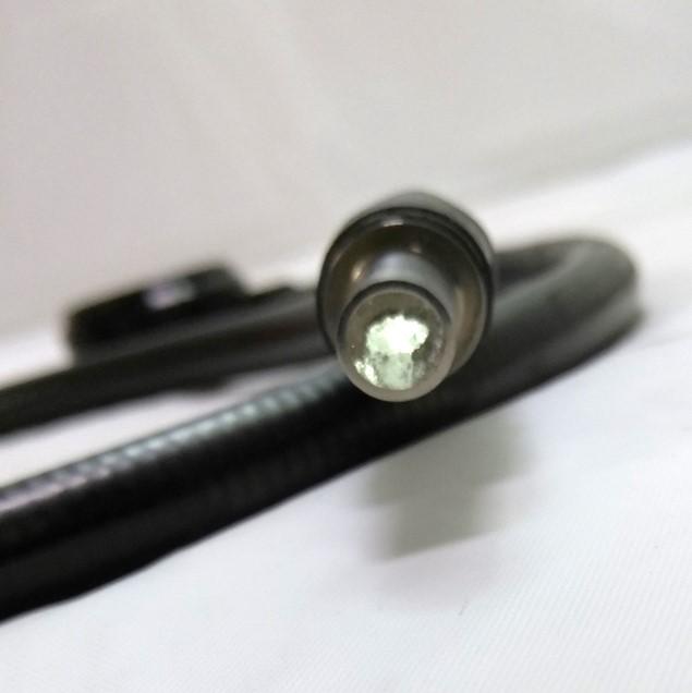 Used Fiber Optic Ring Light, Ring ID: 1 1/8" OD: 1 7/8" Length: 33", Bundle: 6mm
