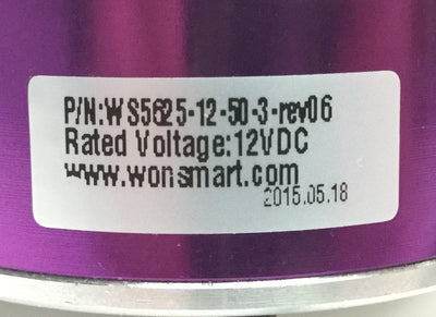 New Wonsmart WS5625-12-50-3 Mini Compact DC Brushless Motor 5000 RPM 12VDC 10W