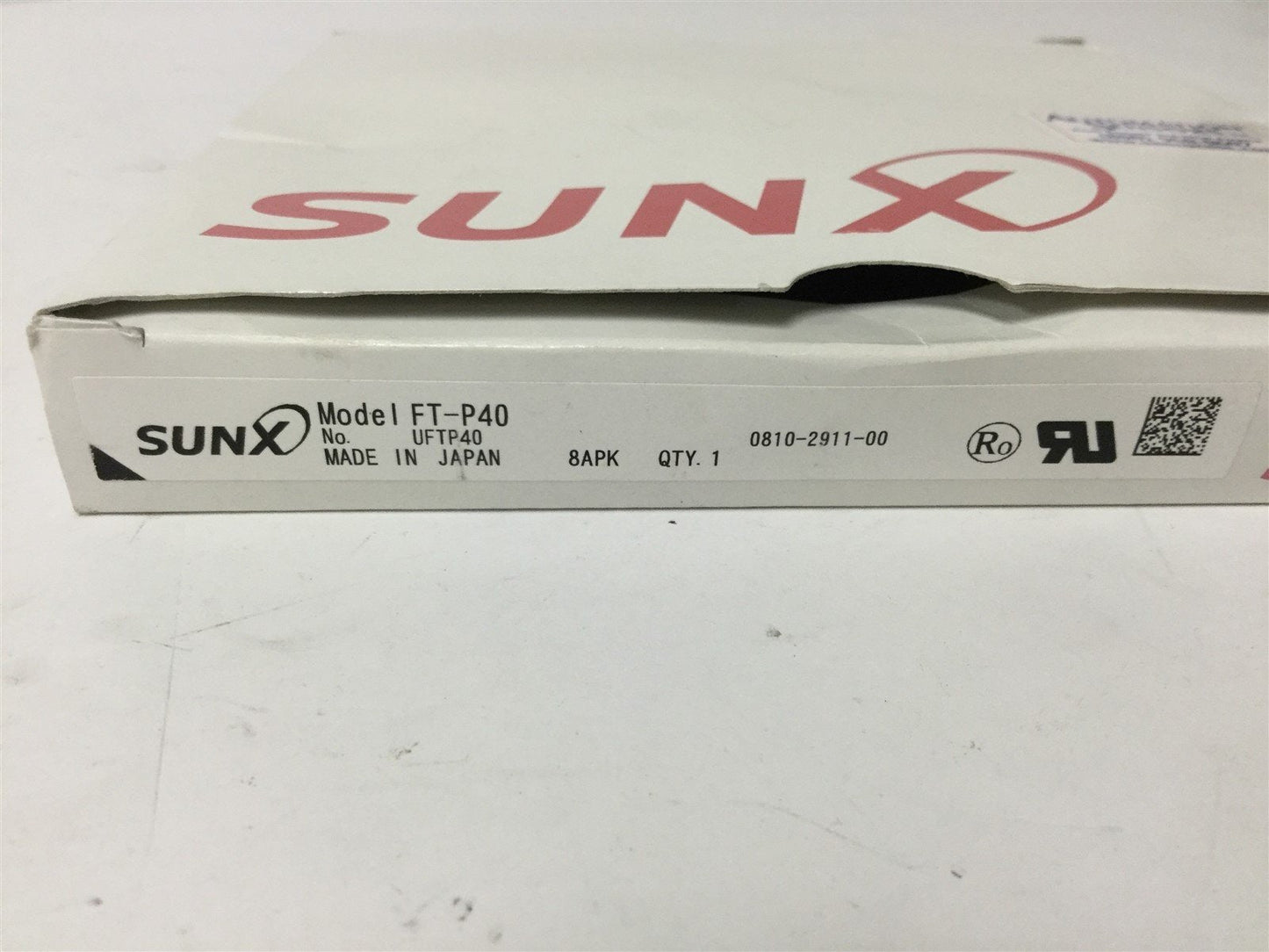 New Sunx FT-P40 Thru-Beam Type Fiber Cables, 2x 2m Lengths, Fiber Core: 0.5mm