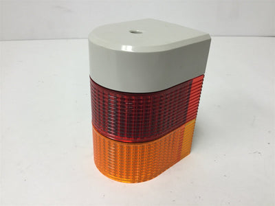 Used Patlite WME-502A LED Light Tower Modules, Color: Red and Amber, With WME-502AFB
