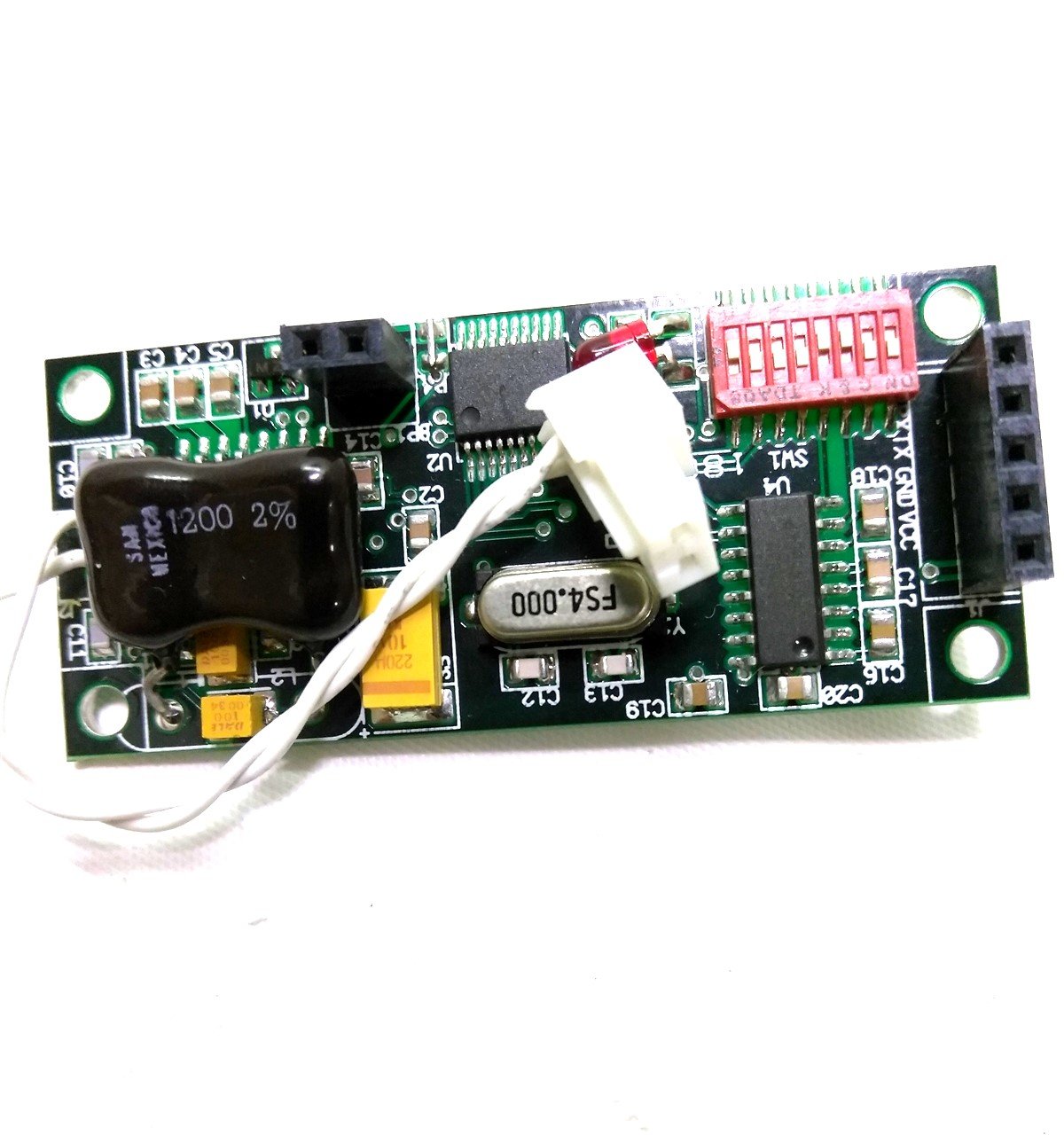 Used 660-0095-02 RFID Controller PCB Board, 2.3" H x 1" W, DIP Switchs