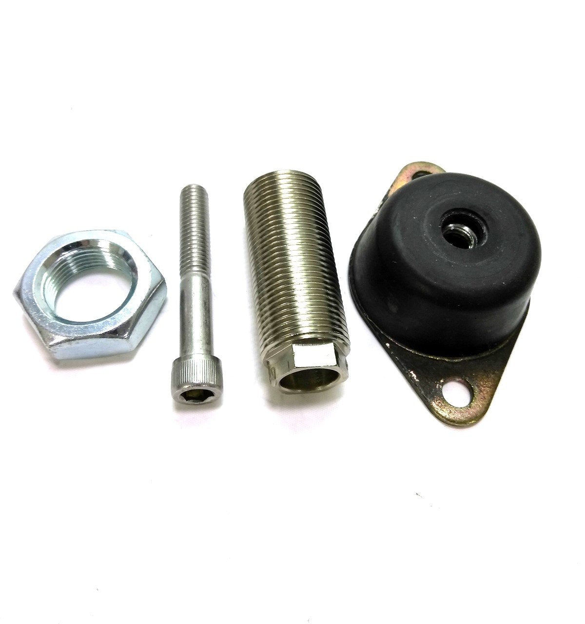 Used Anti Vibration Mount, 3" Mounting Holes, 1"-14 Bolt, 3/8"-16 Bolt, 3 5/8" Tall