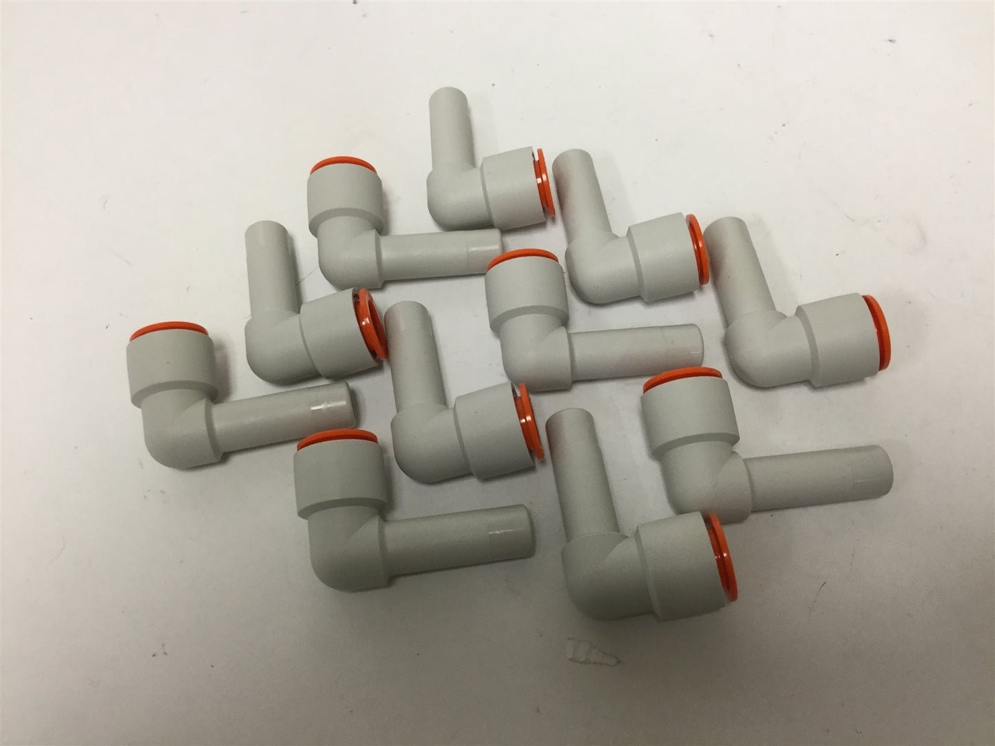 New Lot of 11 New SMC KQ2L13-13 One-Touch Plug-In Elbows, 1/2" Tube to 1/2" Plug-In
