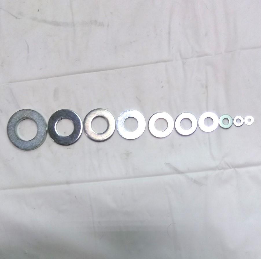 New Assortment of Low Carbon Zinc Nuts and Washer, 1/4" - 7/16", #4 - 3/4" SAE