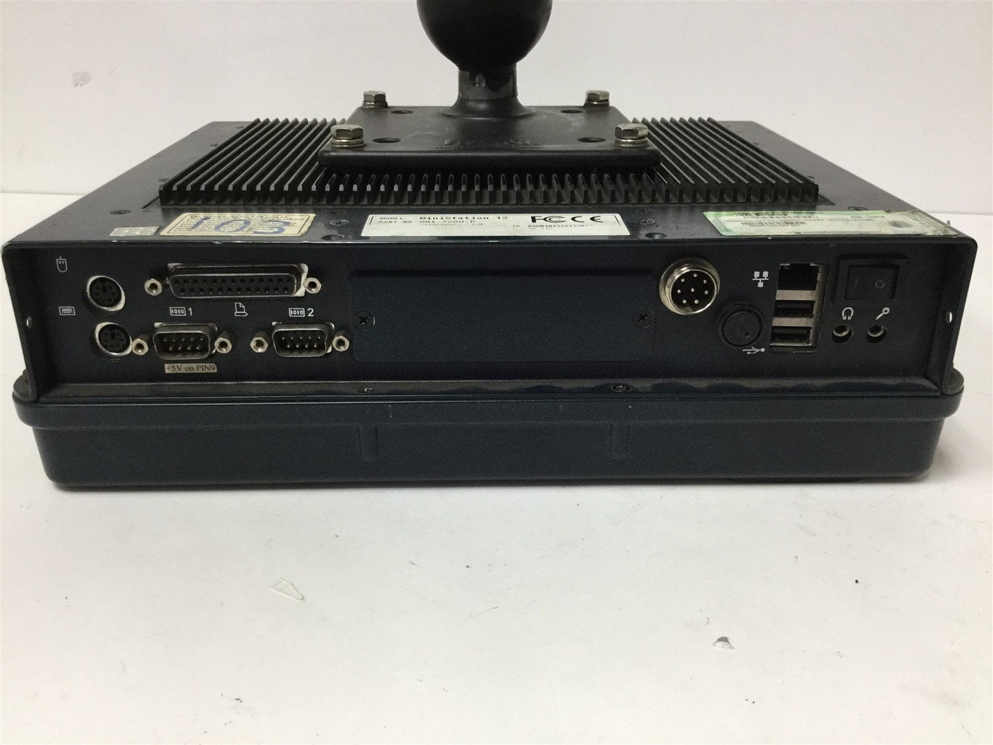 Used Glacier SMI-7200-P MiniStation 12 Touchscreen Monitor, Power: 12VDC 4.33A