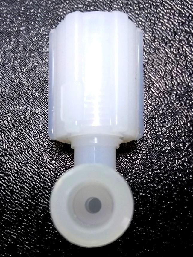 New Lot of 3 Entegris E4-4FN-3 Flaretek 90 Deg. Adapter, 1/4" Flaretek to 1/4" MNPT