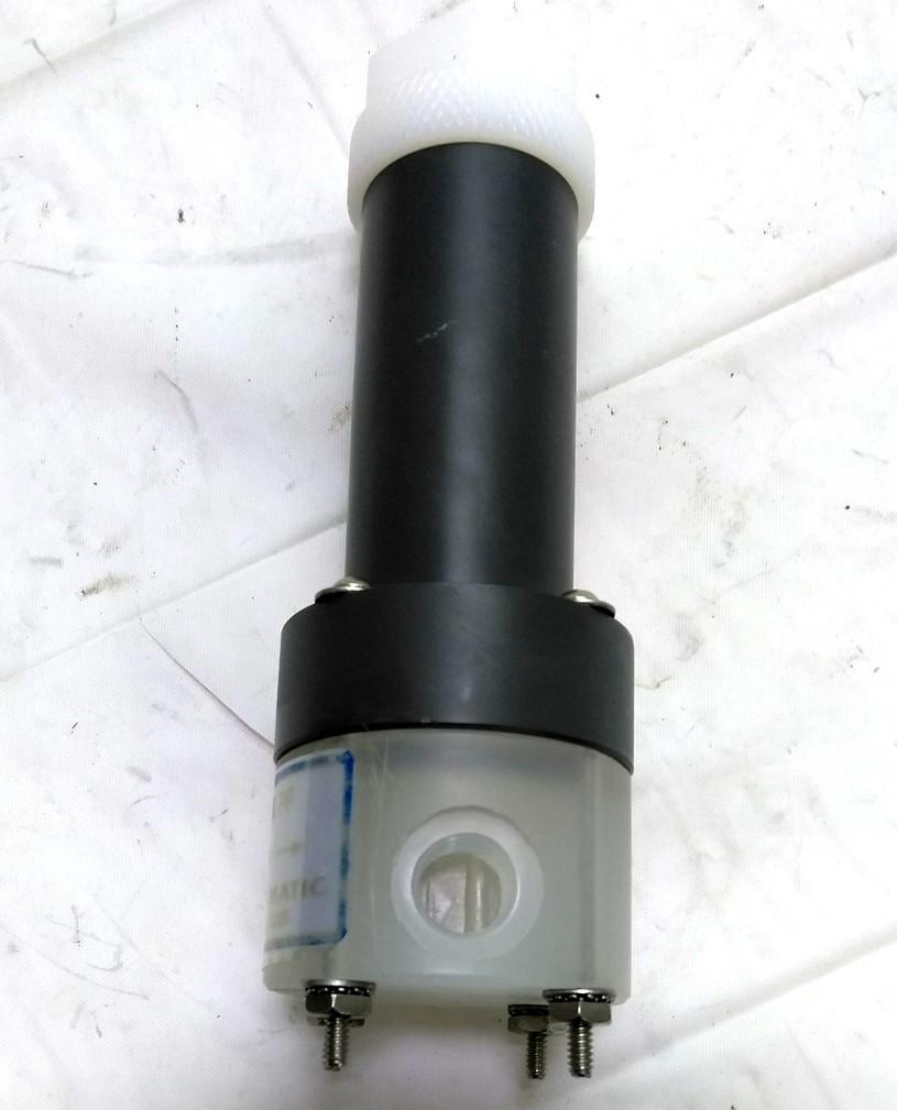New Plast-O-Matic RVDT025V-PP Diaphragm Valve, 1/4" NPT Ports, 1GPM, 150PSI MAX