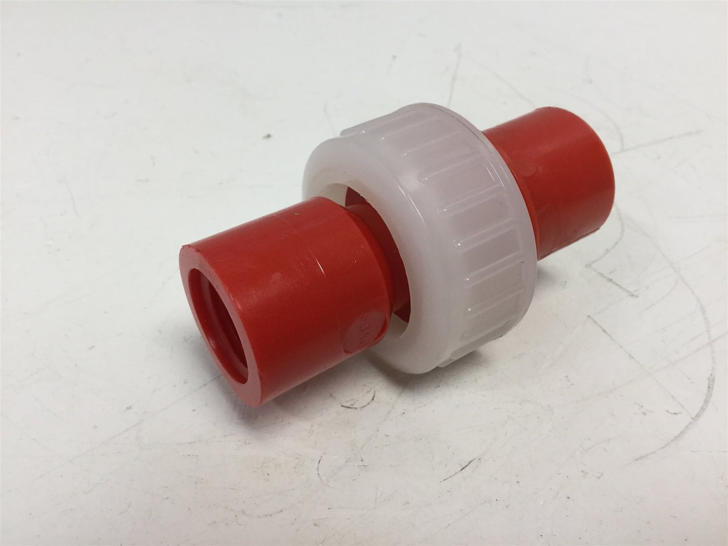 Used Orion Fittings High Purity Union 1/2" NPT to 1/2" NPT Straight, Material: PVDF