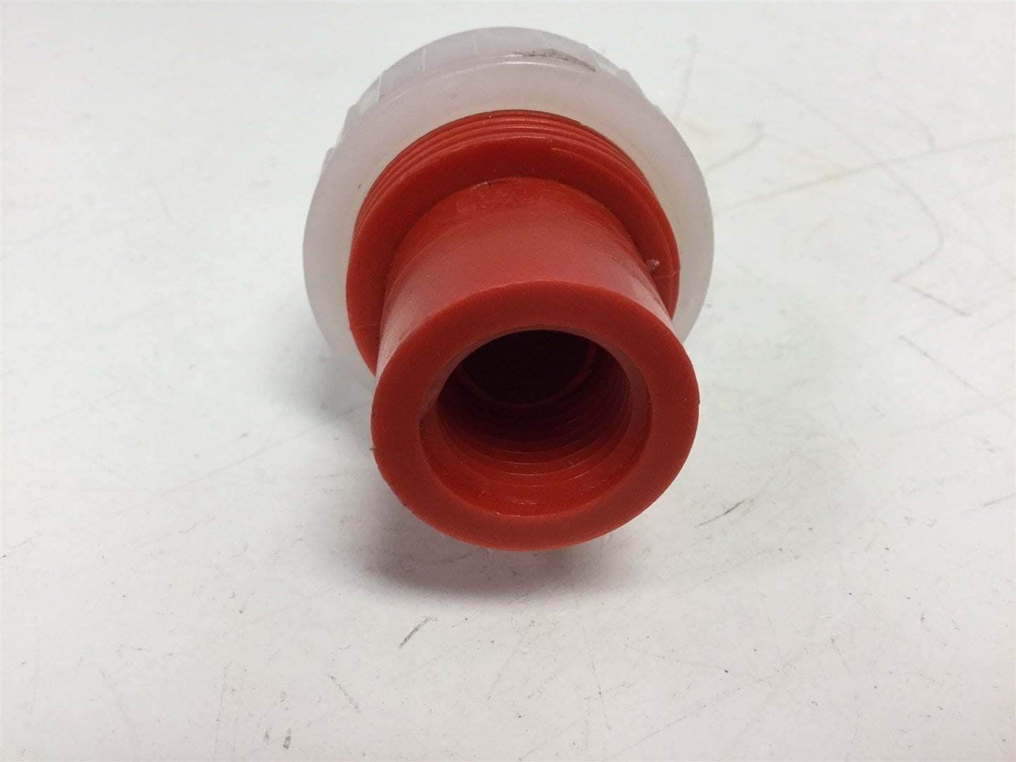 Used Orion Fittings High Purity Union 1/2" NPT to 1/2" NPT Straight, Material: PVDF