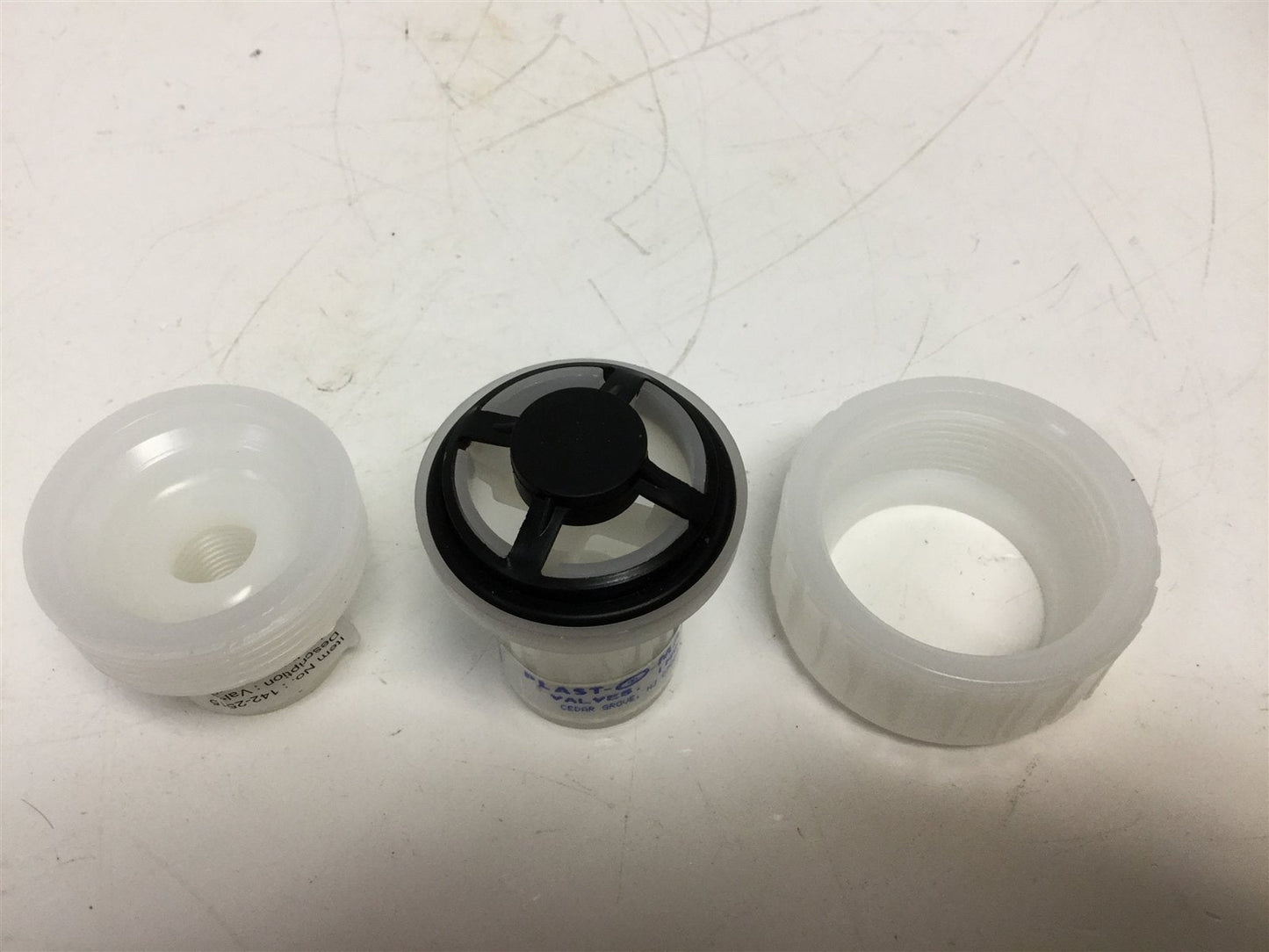 New – Open box Plast-O-Matic Valves Inc CKM075V-PF Diaphragm Check Valve, 3/4" PVDF Viton