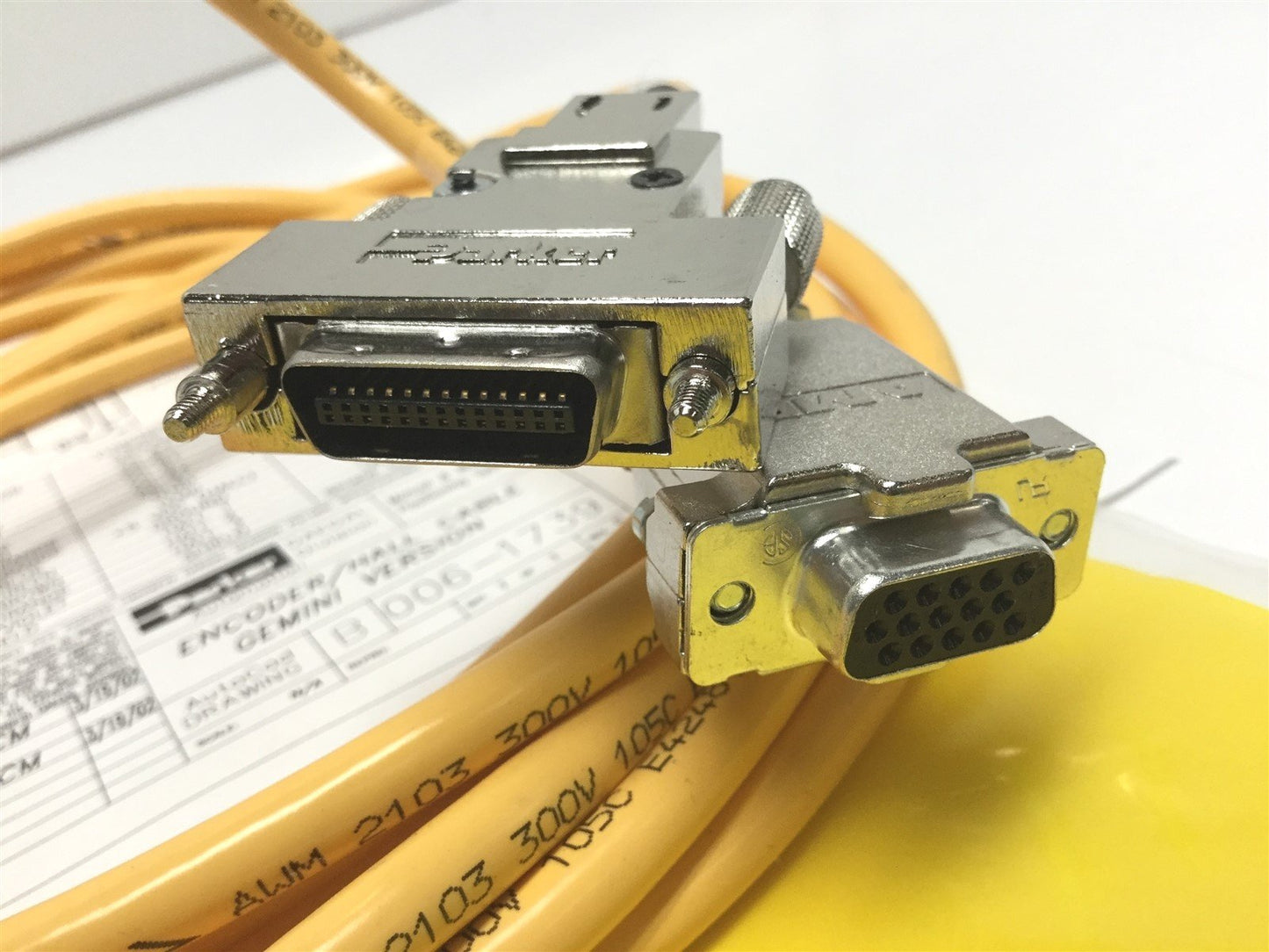 New Parker Daedal 006-1739-5.0 Gemini Encoder/Hall Cable 400LXR Series Positioners