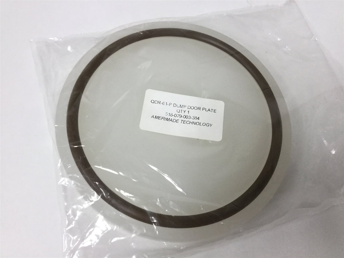 New Amerimade 516-079-003-384 Dump Door Plate with O-Ring Assembly, O-Ring: 5"