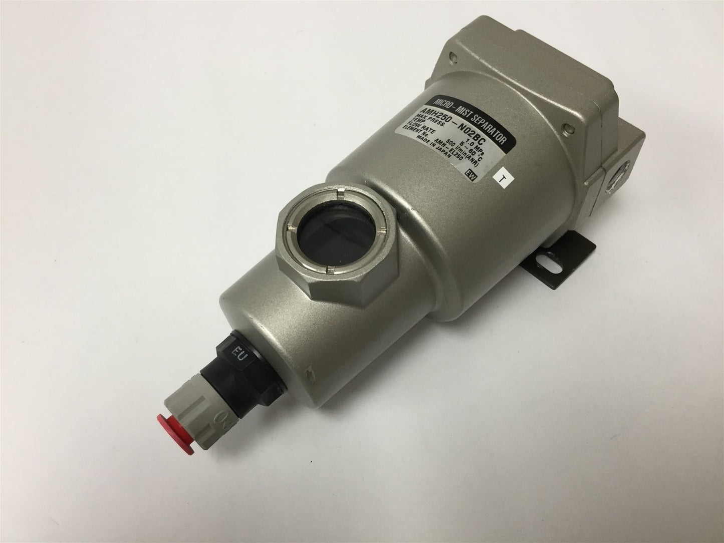 Used SMC AMH250-N02BC Micro-Mist Separator, Pressure: 1MPa, Flow: 500 l/min, 1/4" NPT