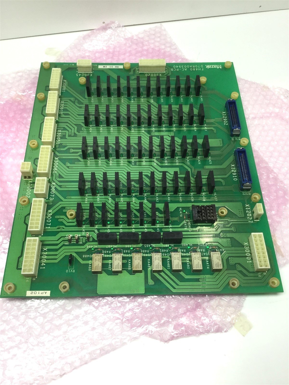 Used Mazak D70RA003940 SSR Relay Circuit Board Horizontal Machining CNC FH-480 AC-PCB
