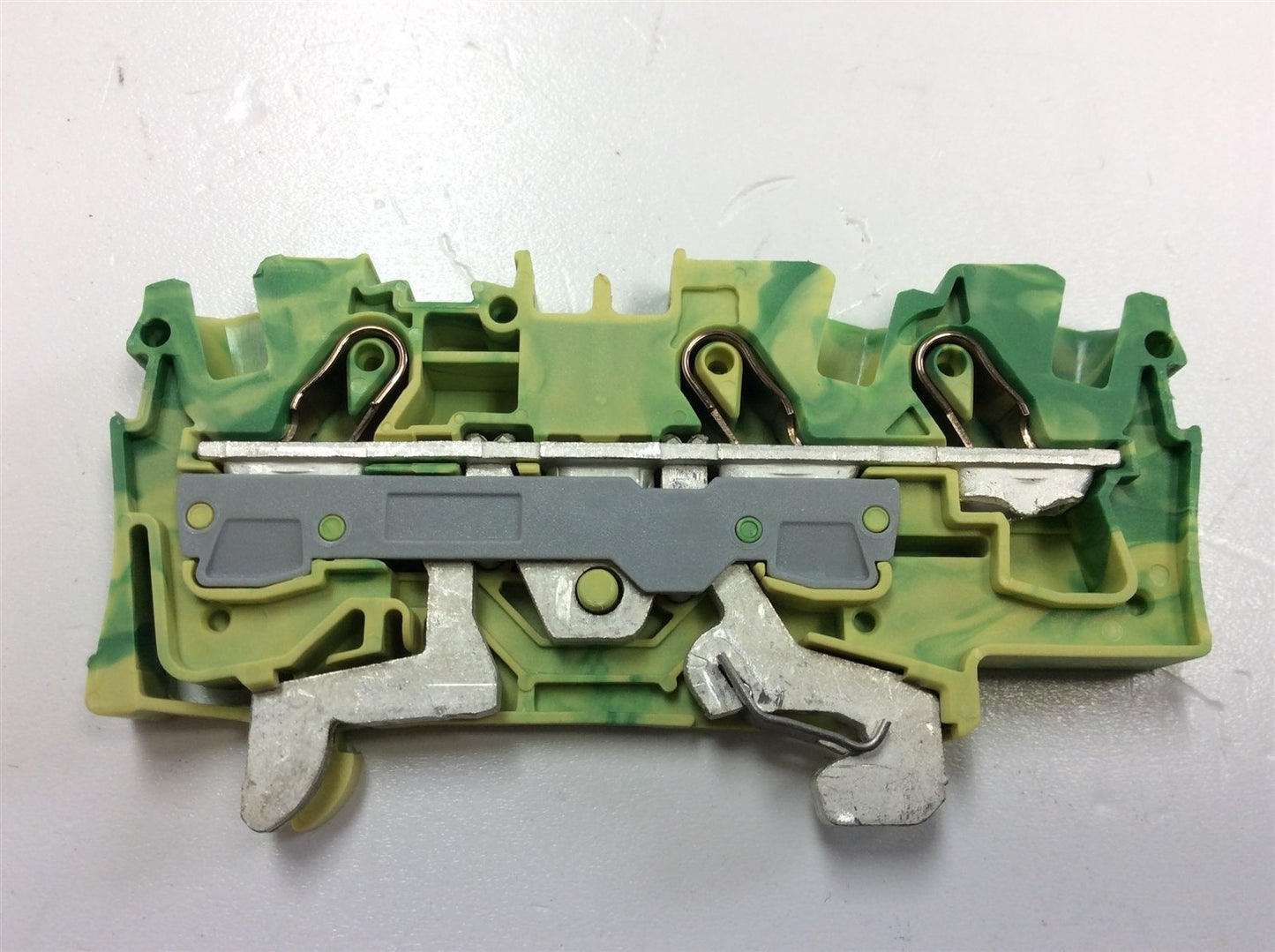 Used Lot of 4 WAGO 2006-1307 Ground Terminal Blocks 3-Conductor 20-8 AWG 800V 41A