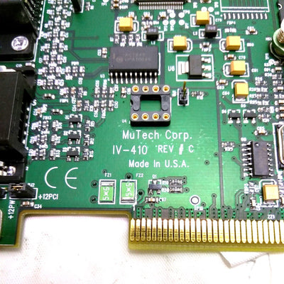 Used MuTech IV-4108MB REV. C Frame Grabber Card, VGA In and Out, PCI Connector