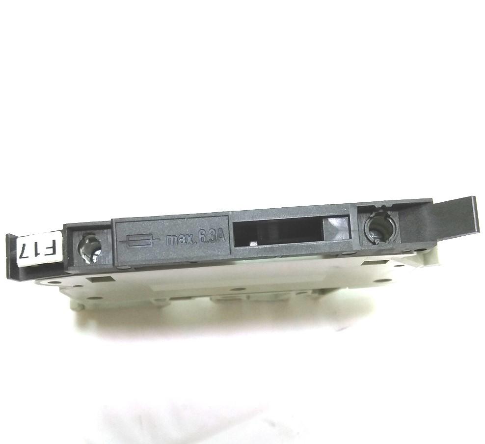 Used Lot of 5 Wieland WK4/THSi5...U Fused Terminal Block, 22-10AWG, 800V 6.3A, L Gray