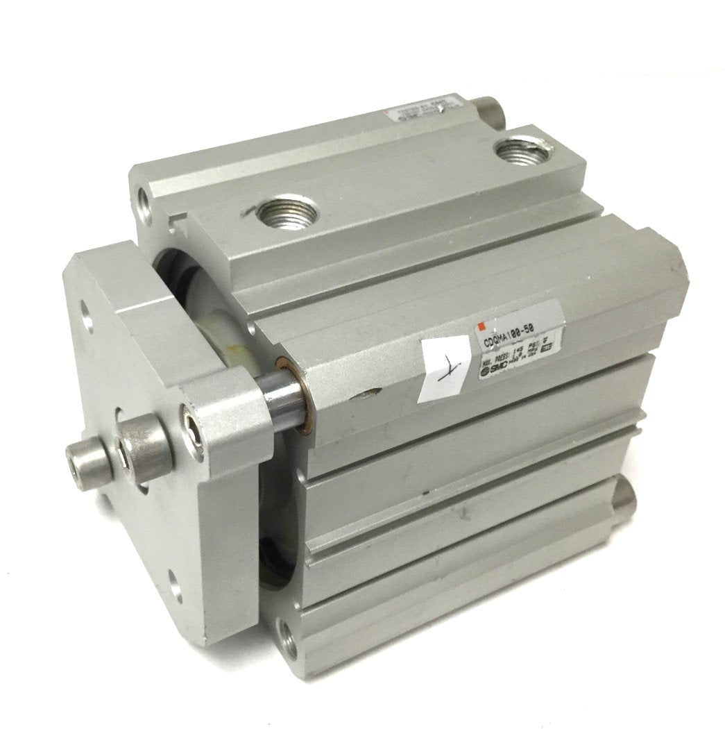 Used SMC CDQMA100-50 Pneumatic Cylinder, Stroke: 50mm, Bore: 100mm, Pressure: 145psi