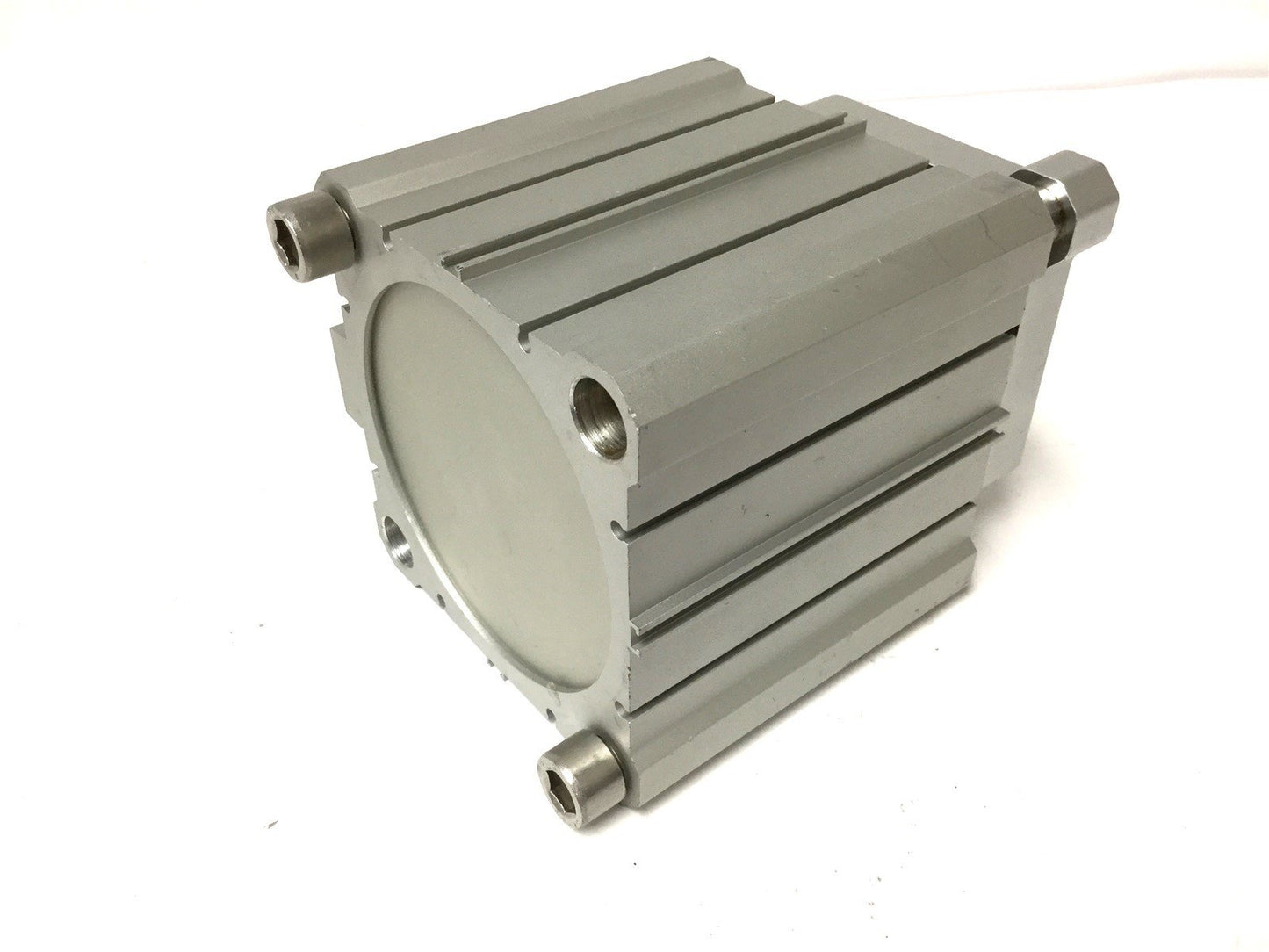 Used SMC CDQMA100-50 Pneumatic Cylinder, Stroke: 50mm, Bore: 100mm, Pressure: 145psi