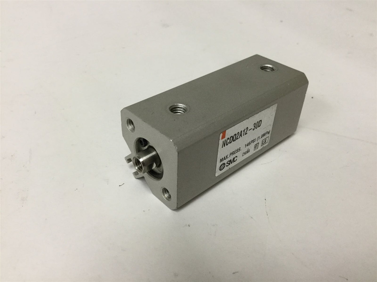 Used SMC NCDQ2A12-30D Compact Cylinder, Bore: 12mm, Stroke: 30mm, Pressure: 145psi