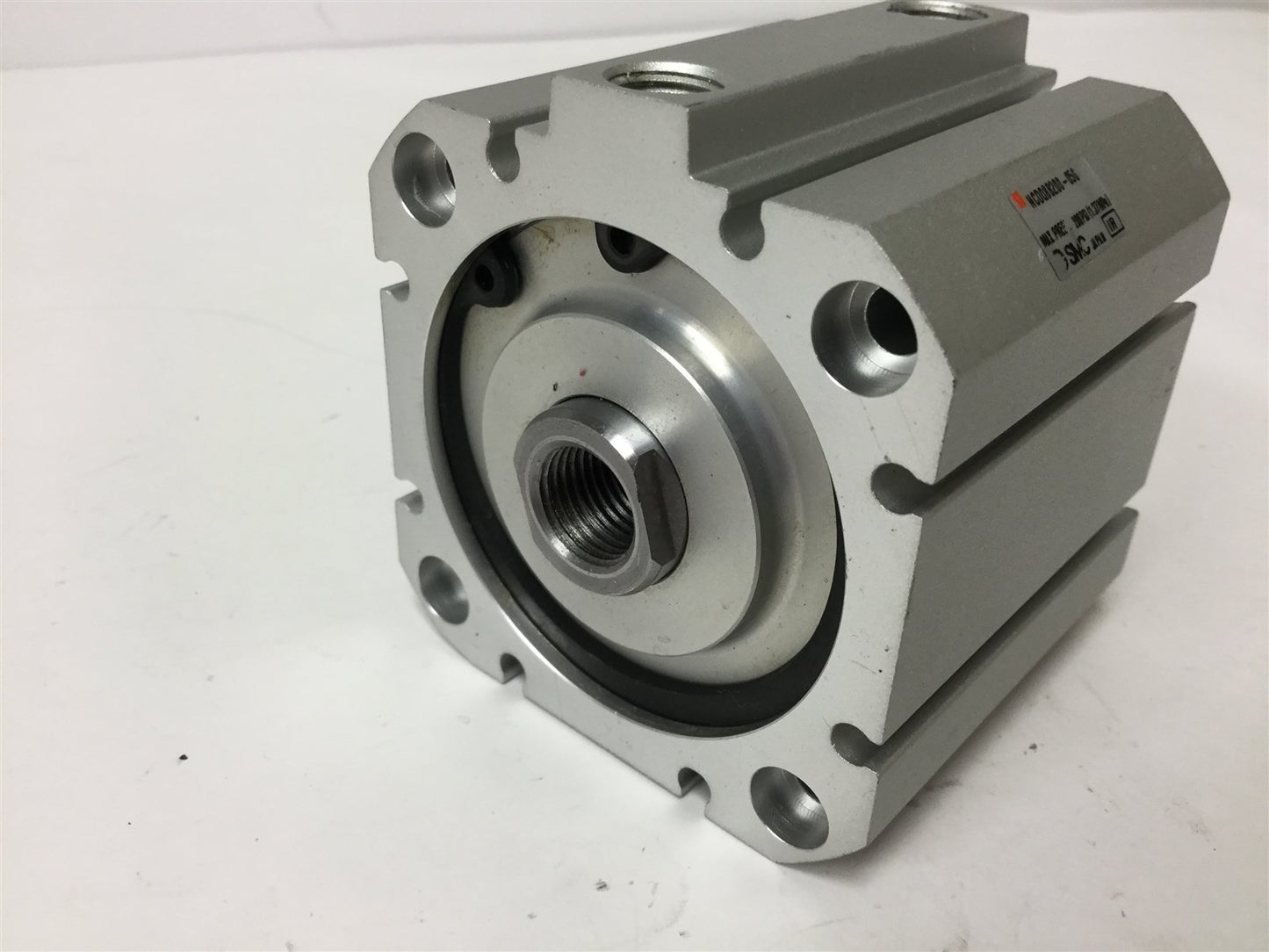 Used SMC NCDQ8B200-050 Compact Cylinder, Bore: 2", Stroke: 1/2", Ports: 1/8" NPT
