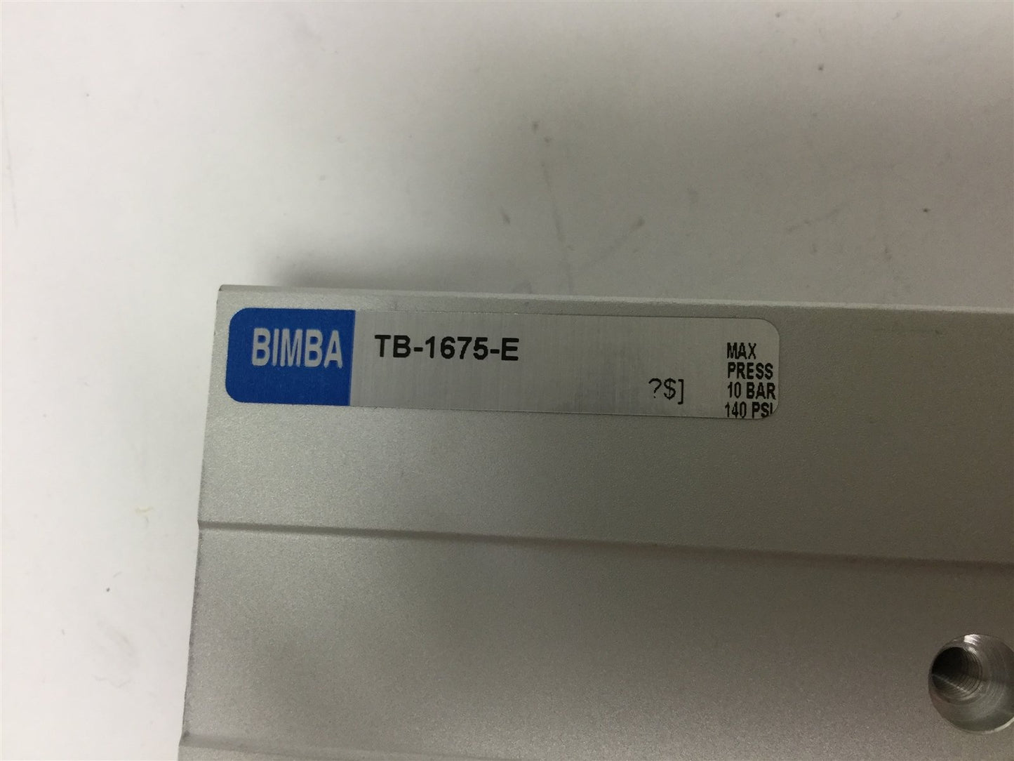 New Bimba TB-1675-E Pneumatic Cylinder, Bore: 16mm, Stroke: 75mm, Ports: 10-32