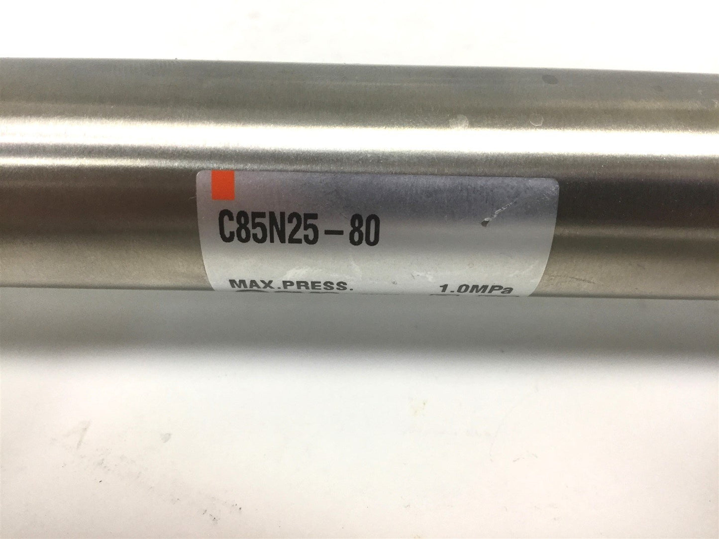 Used SMC C85N25-80 Pneumatic Cylinder, Length: 220mm, Stroke: 80mm, Bore: 25mm