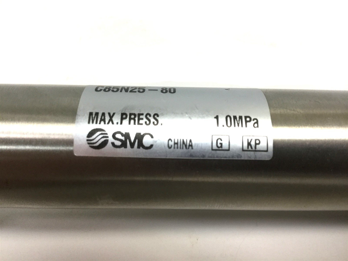 Used SMC C85N25-80 Pneumatic Cylinder, Length: 220mm, Stroke: 80mm, Bore: 25mm