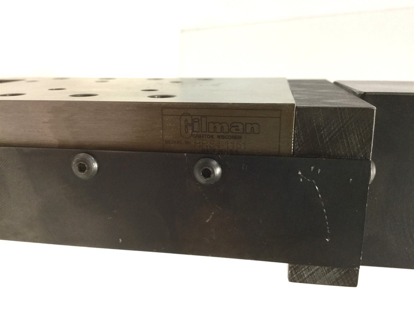 Used Gilman Linear Motion 0131582 Precision Linear Stage Travel: 25.25mm, 2.57mm/Turn