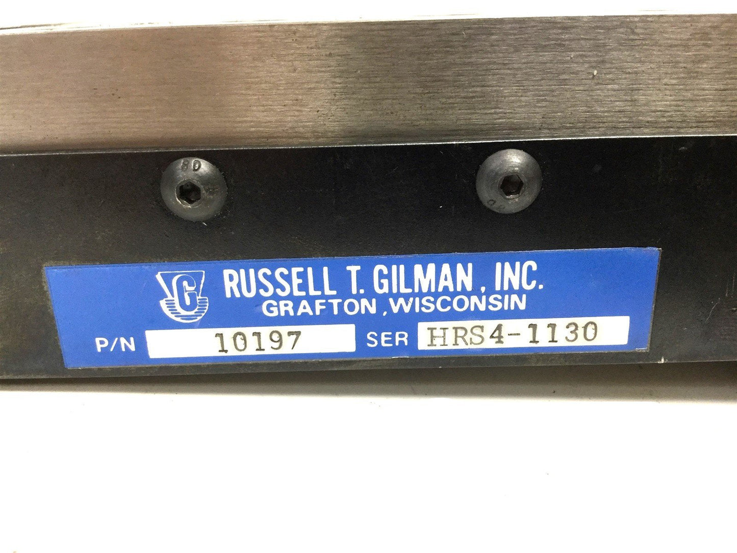 Used Gilman Linear Motion 10197 Precision Linear Stage, Travel: 25.25mm, 2.57mm/Turn