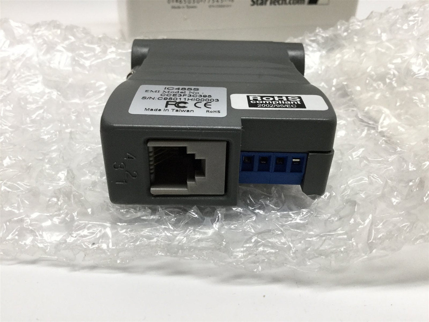 New Other StarTech CCE3F3C395 Bi-Directional RS232 to RS485 Serial Interface Converter