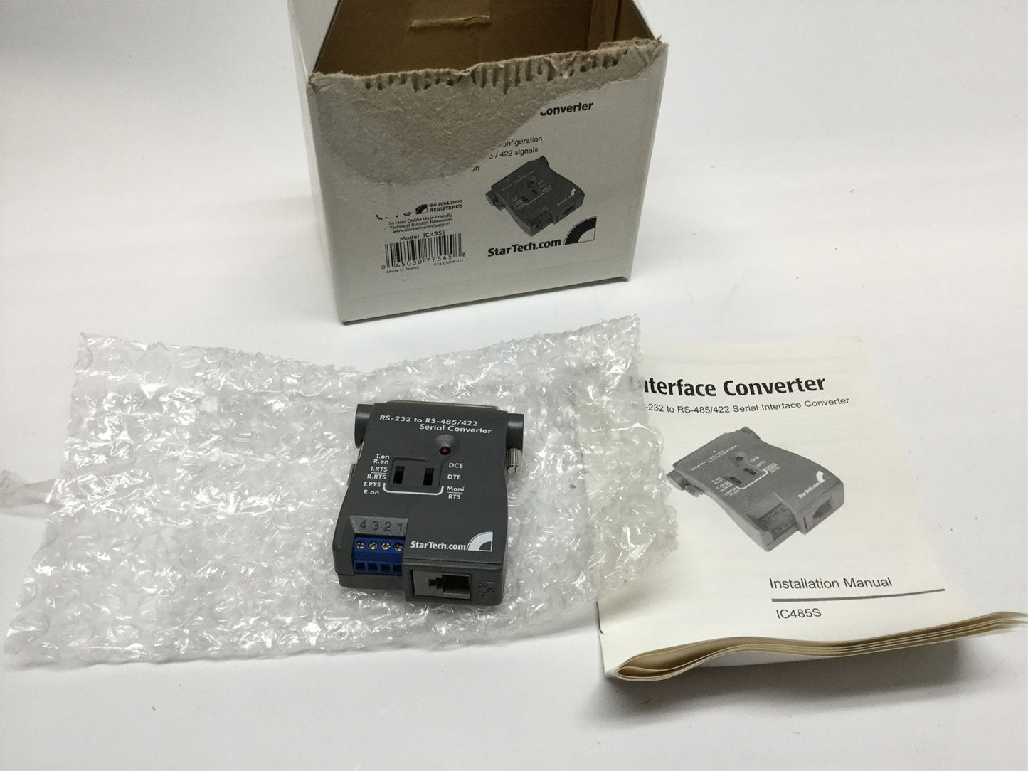 New Other StarTech CCE3F3C395 Bi-Directional RS232 to RS485 Serial Interface Converter