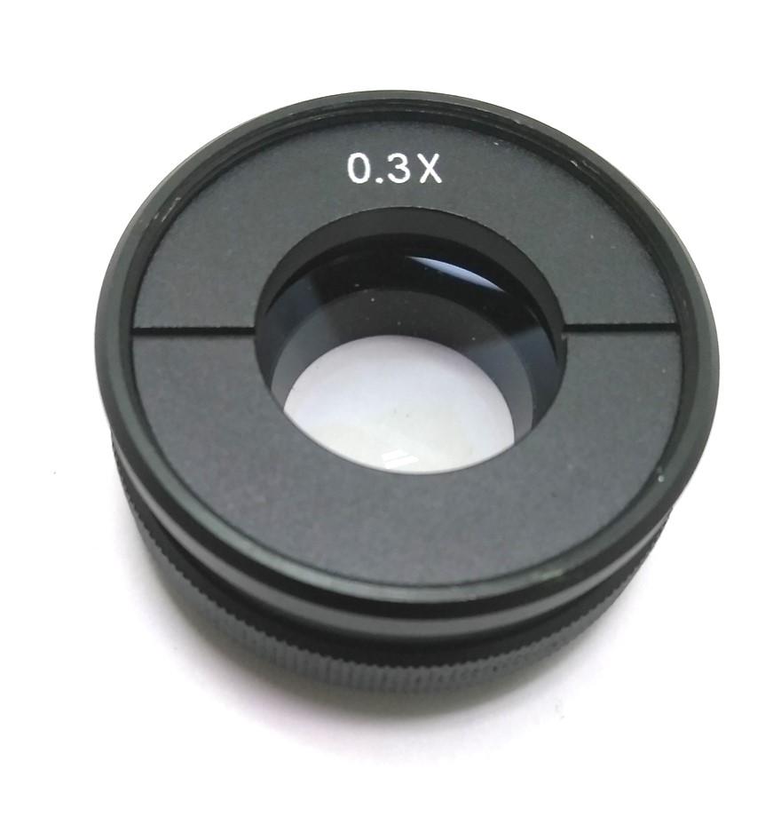 New C-Mount to 0.3X Lens Adapter for Video Camera Microscopes, 11/16" Tall