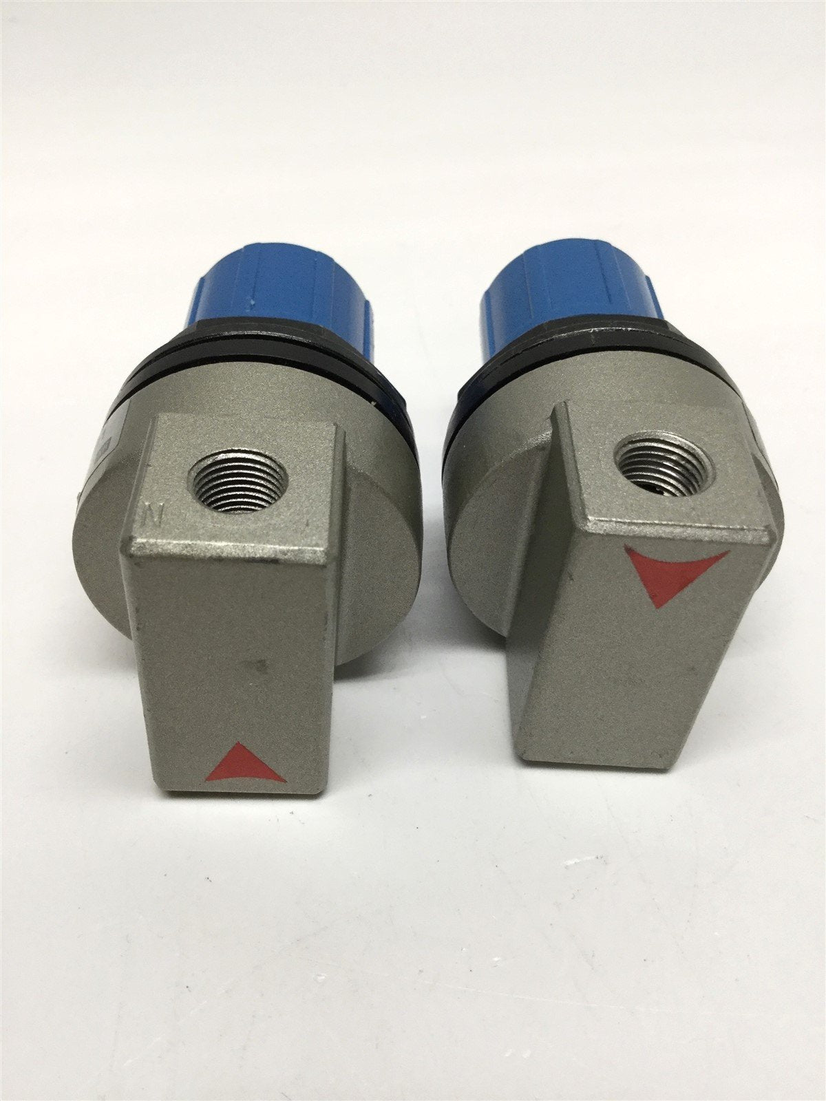 Used Lot of 2 SMC NAP100-N01 Miniature Pneumatic Regulator Relief 1/8NPT 115psi Max