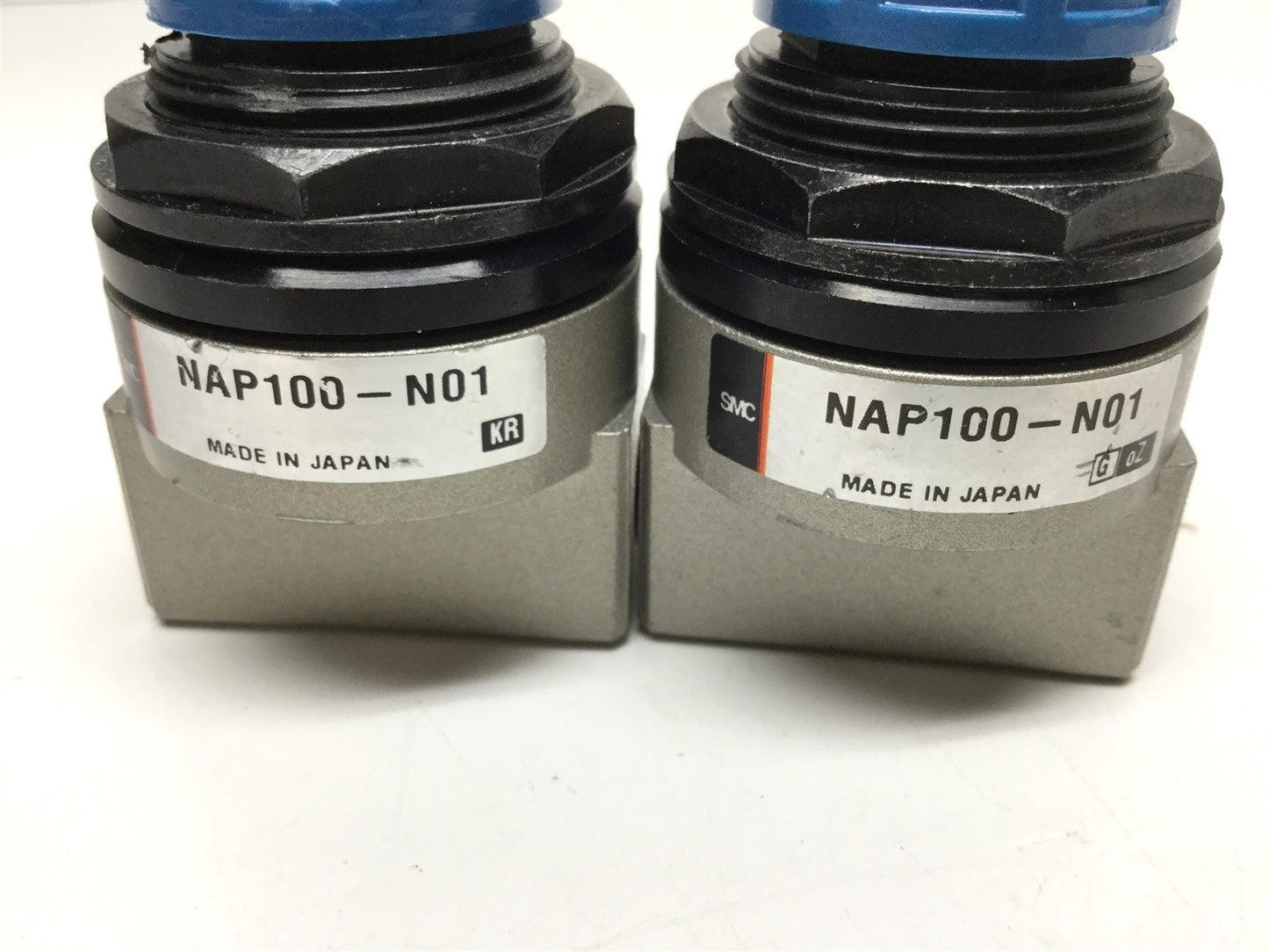 Used Lot of 2 SMC NAP100-N01 Miniature Pneumatic Regulator Relief 1/8NPT 115psi Max