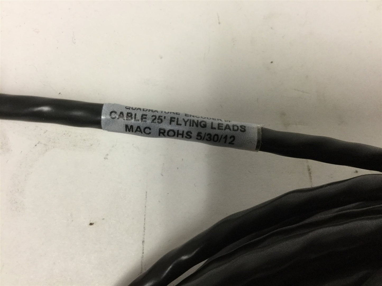 Used Quadrature Encoder I/F Cable, 6-Pin Male to Flying Leads, Length: 25 Feet