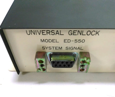 Used Pulnix ED-550 Universal Genlock, Ports: DB9, Coax, 10-Pin, For TM-34K-RH Camera