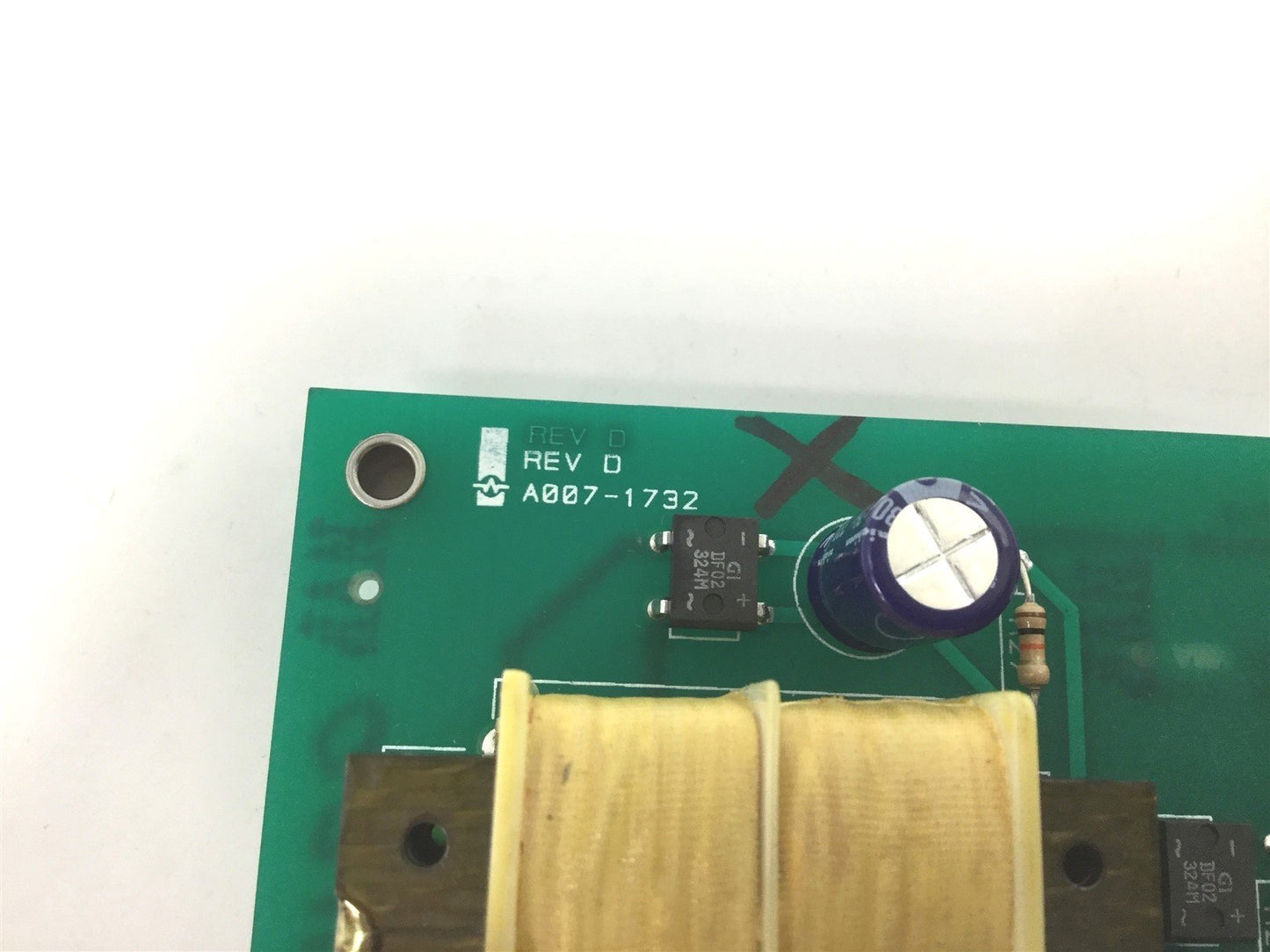 Used Watlow Electric A007-1732 Temperature Control Board, Rev D, 1992, QCI-1-0-1732