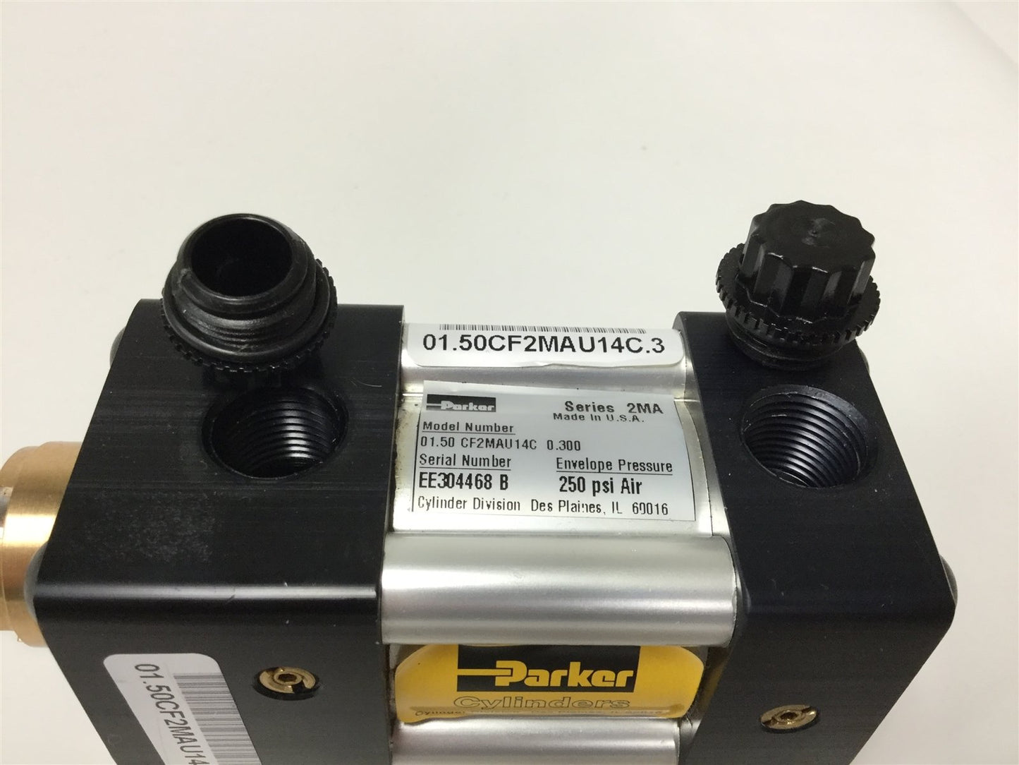 New – Open box Parker 01.50CF2MAU14C0.300 Pneumatic Cylinder, Stroke: 0.3", Bore: 1.5"