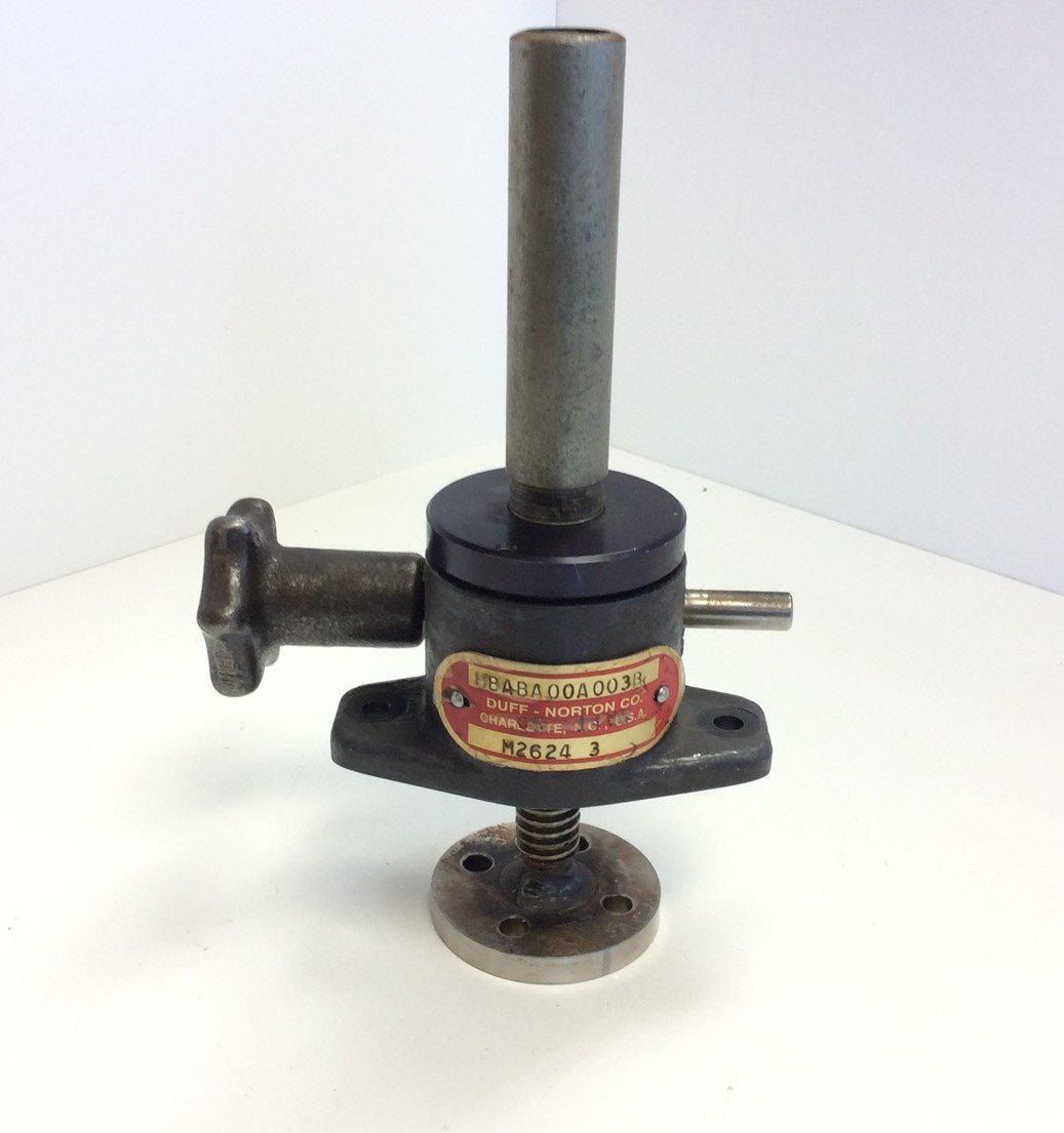 Duff Norton M26243 Machine Screw Actuator Jack, 3" Travel, 1/2 Ton Ca