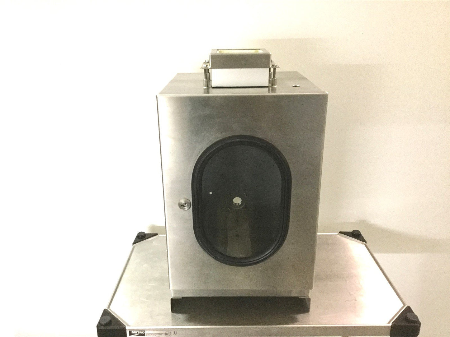 Used Stainless Steel Enclosure, 2 Windows, 15" x 19" x 13" Port: 1" NPT, 5.25" Filter