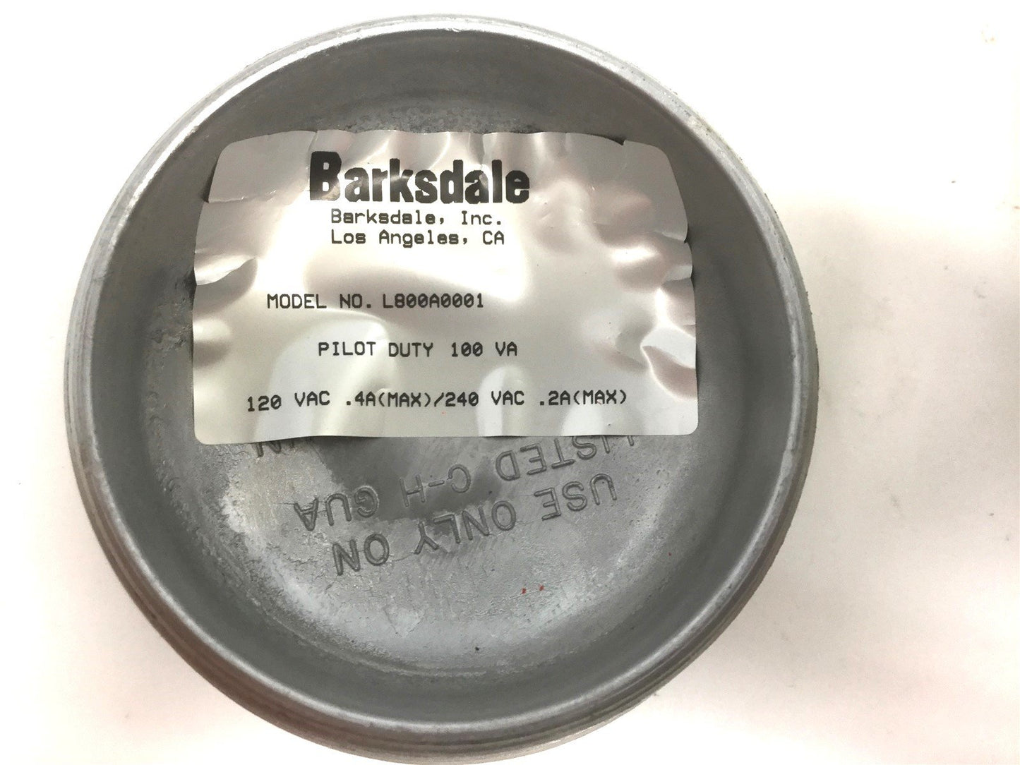 Used Barksdale L800A0001 55 Gal Drum Level Switch, Voltage: 120VAC .4A / 240VAC .2A