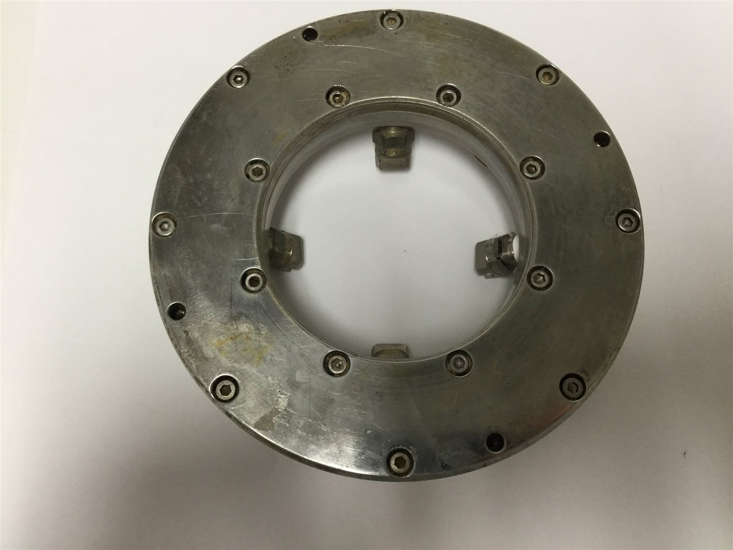 Used Air Wipe, Inside Diameter: 3", Input: 1/4" NPT, Outputs: 1/8" NPT W/ 4x Nozzles