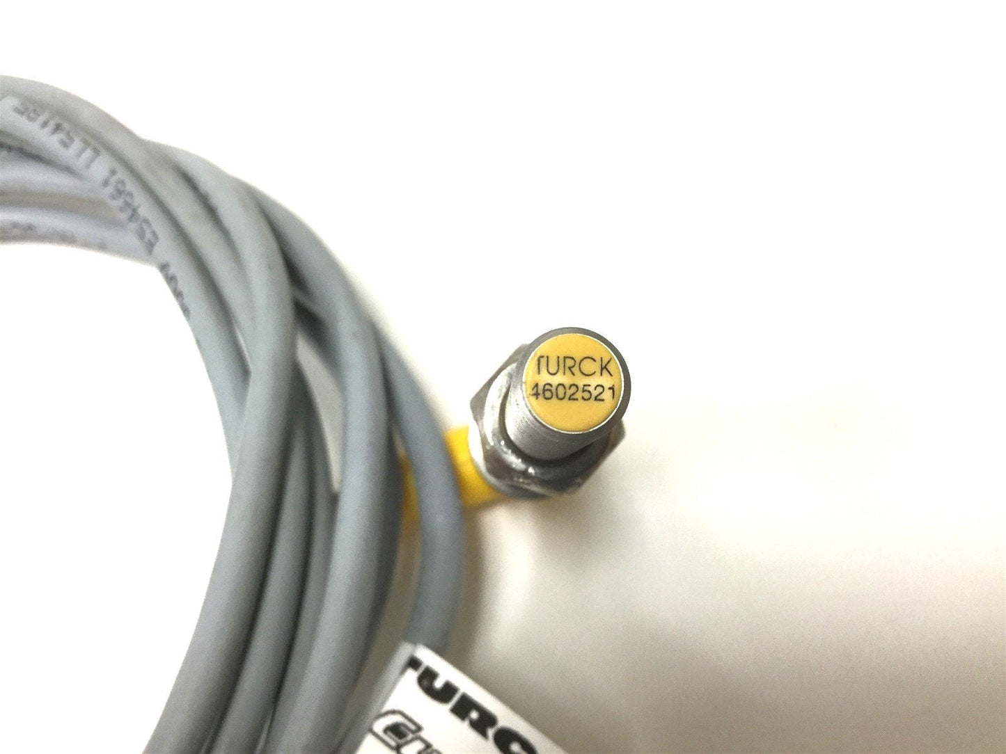Used Turck Bi2-EG08-VN6X-H1341 Inductive Sensor, Sensing: 2mm, With 90 Degree Cable