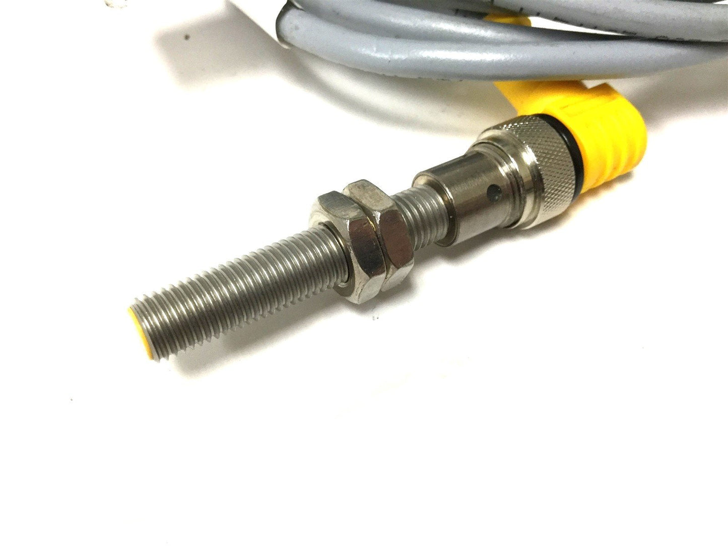 Used Turck Bi2-EG08-VN6X-H1341 Inductive Sensor, Sensing: 2mm, With 90 Degree Cable