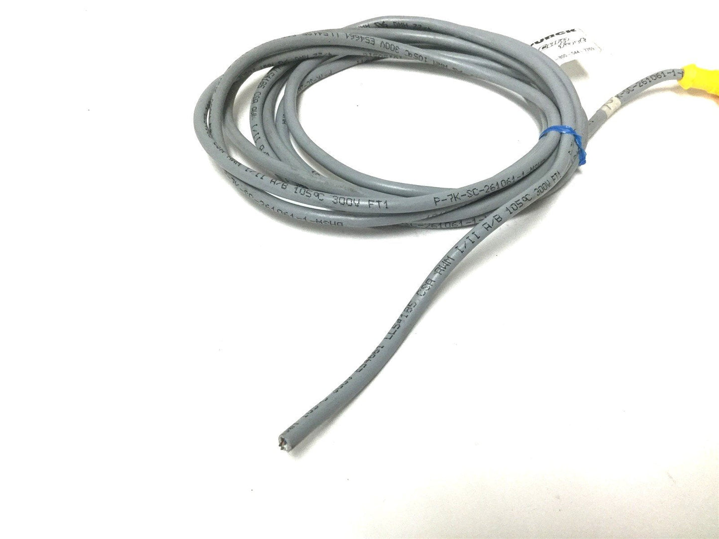 Used Turck Bi2-EG08-VN6X-H1341 Inductive Sensor, Sensing: 2mm, With 90 Degree Cable