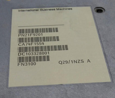 Used IBM 21F9201 AS400 iSeries 9406 System Memory RAM, 16MB, FN3101