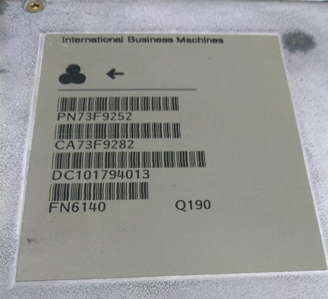 Used IBM 73F9252 AS400 iSeries 9406 Configured Systems Card, DB-25 Parallel Port